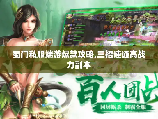 蜀门私服端游爆款攻略,三招速通高战力副本