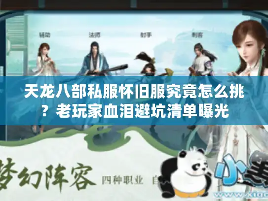 天龙八部私服怀旧服究竟怎么挑？老玩家血泪避坑清单曝光