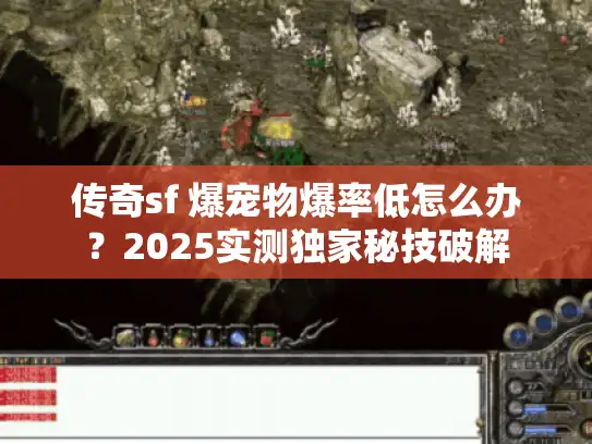 传奇sf 爆宠物爆率低怎么办？2025实测独家秘技破解