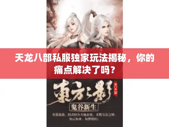 天龙八部私服独家玩法揭秘，你的痛点解决了吗？