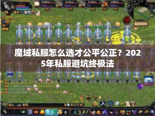 魔域私服怎么选才公平公正？2025年私服避坑终极法