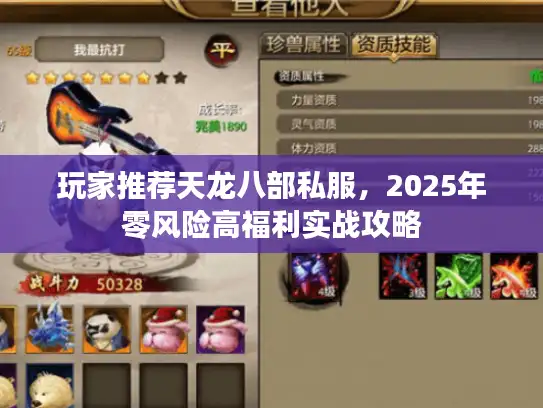 玩家推荐天龙八部私服，2025年零风险高福利实战攻略