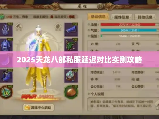 2025天龙八部私服延迟对比实测攻略