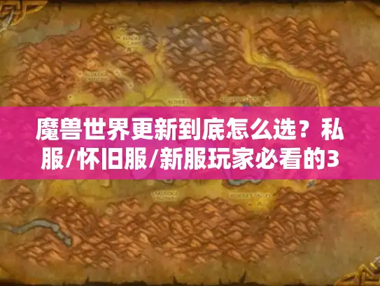 魔兽世界更新到底怎么选？私服/怀旧服/新服玩家必看的3个实战决策逻辑