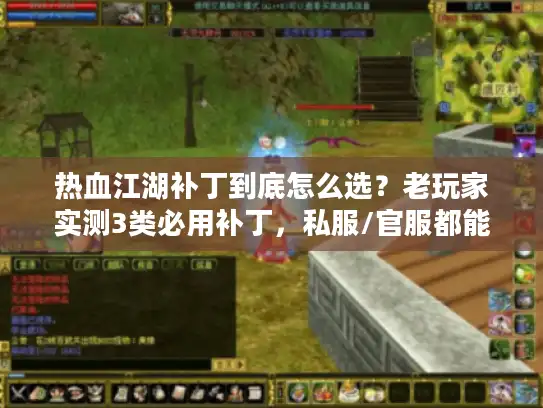 热血江湖补丁到底怎么选？老玩家实测3类必用补丁，私服/官服都能踩中爽点