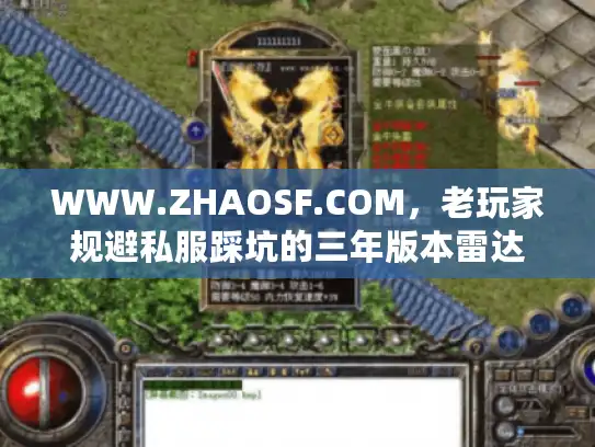 WWW.ZHAOSF.COM，老玩家规避私服踩坑的三年版本雷达