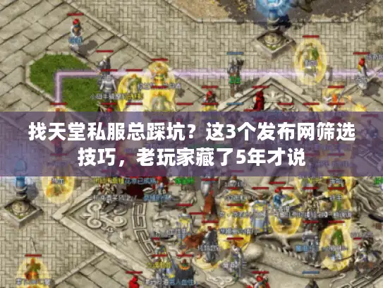 找天堂私服总踩坑？这3个发布网筛选技巧，老玩家藏了5年才说