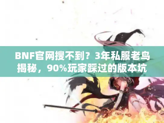 BNF官网搜不到？3年私服老鸟揭秘，90%玩家踩过的版本坑如何避开