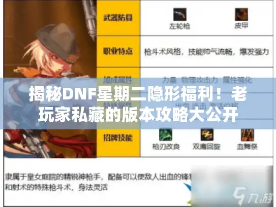 揭秘DNF星期二隐形福利！老玩家私藏的版本攻略大公开