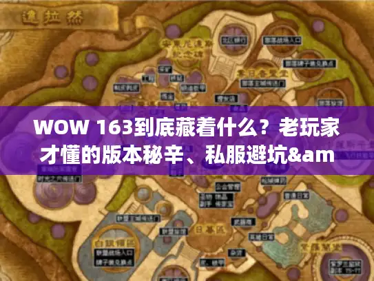 WOW 163到底藏着什么？老玩家才懂的版本秘辛、私服避坑&攻略干货全在这