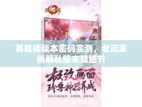 英雄楼版本密码实测，老玩家拆解私服未知细节
