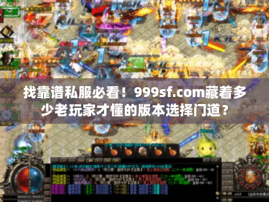 找靠谱私服必看！999sf.com藏着多少老玩家才懂的版本选择门道？