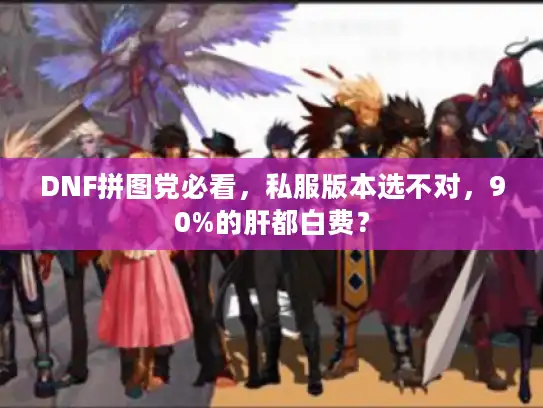 DNF拼图党必看,私服版本选不对,90%的肝都白费? DNF拼图党必看,私服版本选不对,90%的肝都白费?