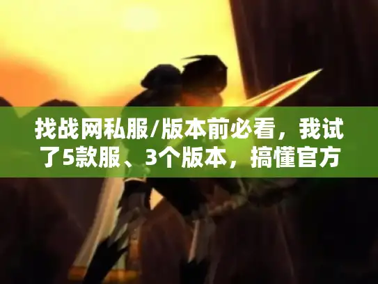 找战网私服/版本前必看，我试了5款服、3个版本，搞懂官方能玩的4个逻辑