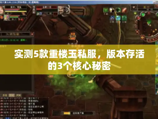 实测5款重楼玉私服，版本存活的3个核心秘密