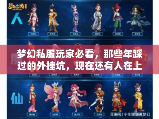 梦幻私服玩家必看，那些年踩过的外挂坑，现在还有人在上当？