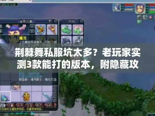 荆棘舞私服坑太多？老玩家实测3款能打的版本，附隐藏攻略