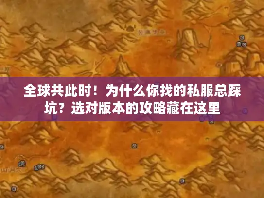 全球共此时！为什么你找的私服总踩坑？选对版本的攻略藏在这里