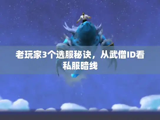 老玩家3个选服秘诀，从武僧ID看私服暗线
