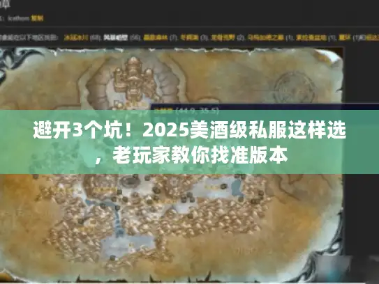 避开3个坑！2025美酒级私服这样选，老玩家教你找准版本