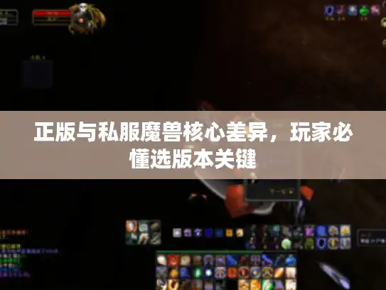 正版与私服魔兽核心差异，玩家必懂选版本关键