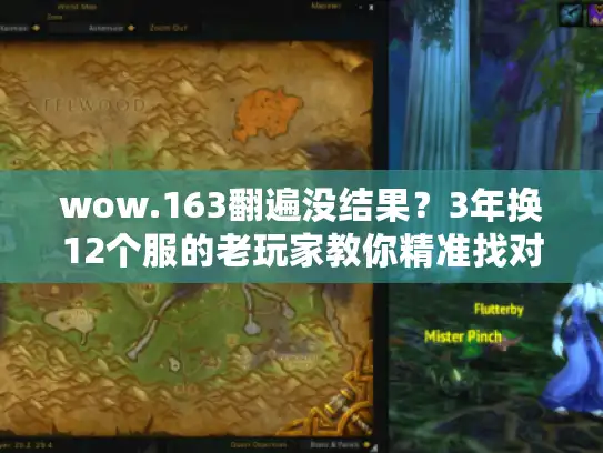 wow.163翻遍没结果？3年换12个服的老玩家教你精准找对私服版本