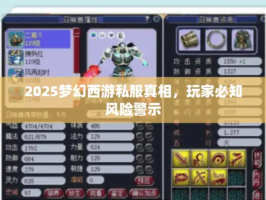 2025梦幻西游私服真相,玩家必知风险警示 2025梦幻西游私服真相,玩家必知风险警示