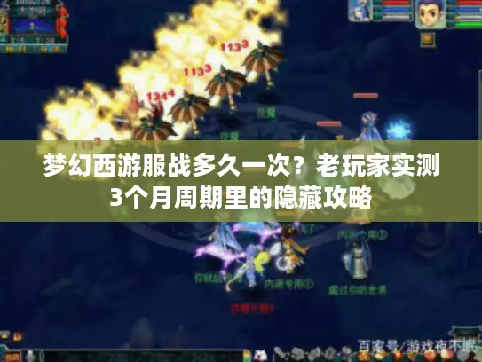 梦幻西游服战多久一次？老玩家实测3个月周期里的隐藏攻略