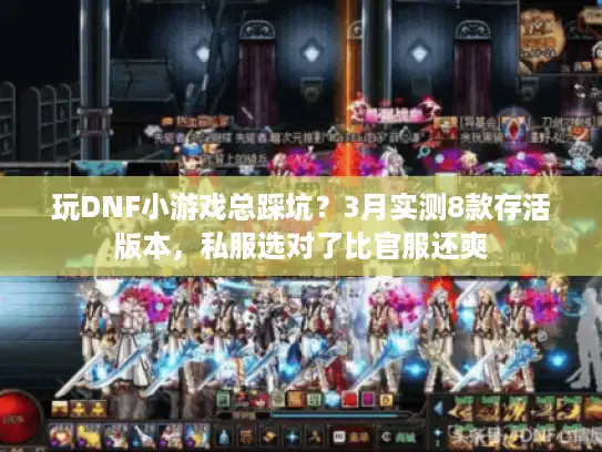 玩DNF小游戏总踩坑？3月实测8款存活版本，私服选对了比官服还爽