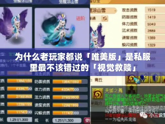 为什么老玩家都说「唯美版」是私服里最不该错过的「视觉救赎」