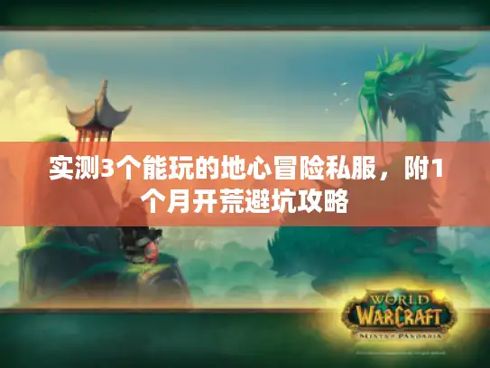 实测3个能玩的地心冒险私服，附1个月开荒避坑攻略