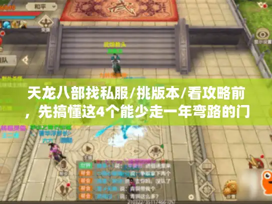 天龙八部找私服/挑版本/看攻略前，先搞懂这4个能少走一年弯路的门道