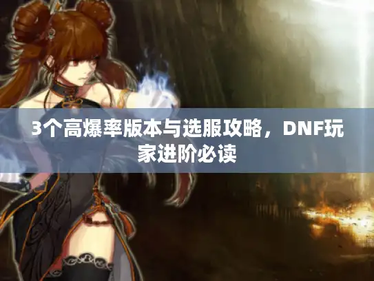 3个高爆率版本与选服攻略，DNF玩家进阶必读