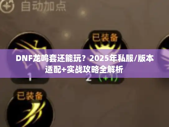 DNF龙鸣套还能玩？2025年私服/版本适配+实战攻略全解析