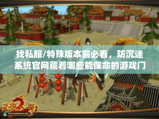 找私服/特殊版本前必看，防沉迷系统官网藏着哪些能保命的游戏门道？