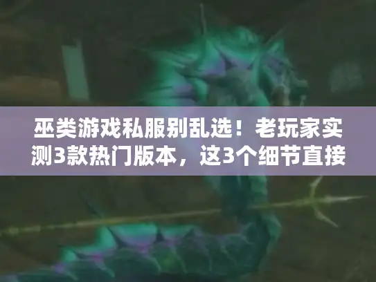 巫类游戏私服别乱选!老玩家实测3款热门版本,这3个细节直接决定体验 巫类游戏私服别乱选!老玩家实测3款热门版本,这3个细节直接决定体验