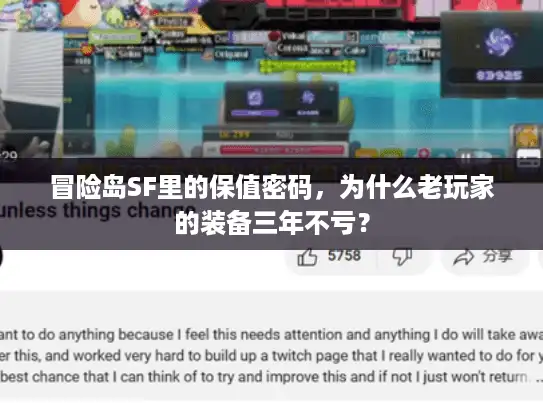 冒险岛SF里的保值密码，为什么老玩家的装备三年不亏？
