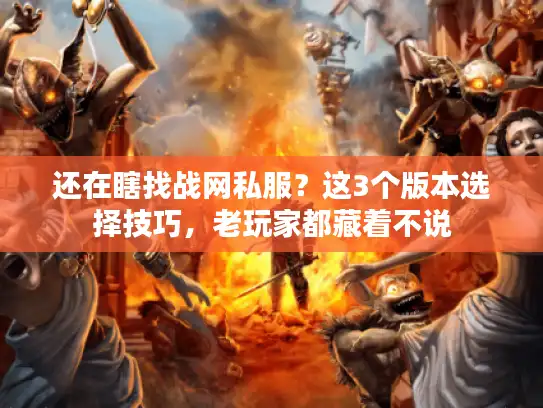 还在瞎找战网私服？这3个版本选择技巧，老玩家都藏着不说