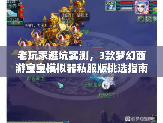 老玩家避坑实测，3款梦幻西游宝宝模拟器私服版挑选指南