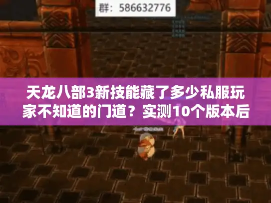 天龙八部3新技能藏了多少私服玩家不知道的门道？实测10个版本后我发现了这些秘密
