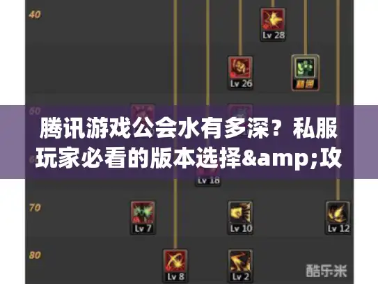 腾讯游戏公会水有多深？私服玩家必看的版本选择&攻略避坑技巧