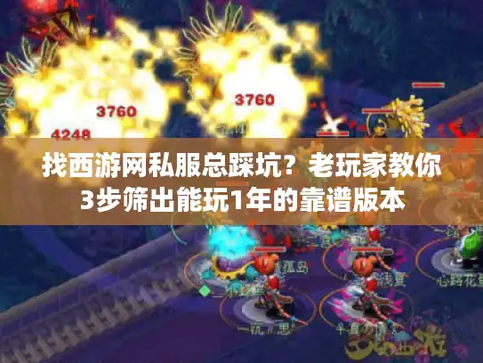 找西游网私服总踩坑？老玩家教你3步筛出能玩1年的靠谱版本