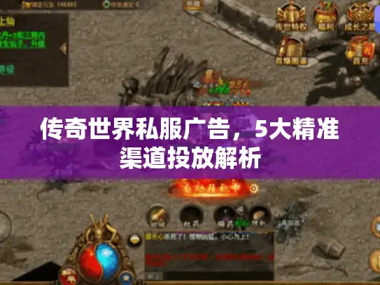 传奇世界私服广告，5大精准渠道投放解析