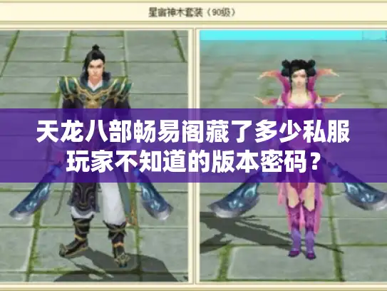 天龙八部畅易阁藏了多少私服玩家不知道的版本密码？