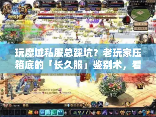 玩魔域私服总踩坑？老玩家压箱底的「长久服」鉴别术，看完直接避雷90%