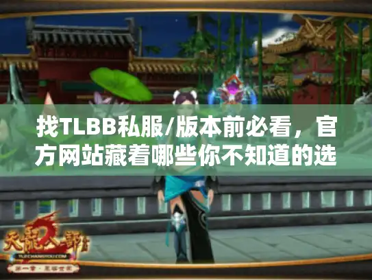 找TLBB私服/版本前必看，官方网站藏着哪些你不知道的选服门道？