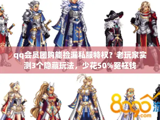 qq会员团购能捡漏私服特权？老玩家实测3个隐藏玩法，少花50%冤枉钱