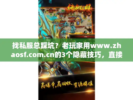 找私服总踩坑？老玩家用www.zhaosf.com.cn的3个隐藏技巧，直接锁定靠谱版本