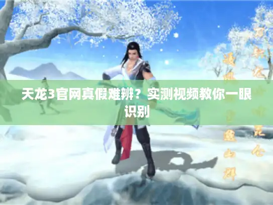 天龙3官网真假难辨？实测视频教你一眼识别