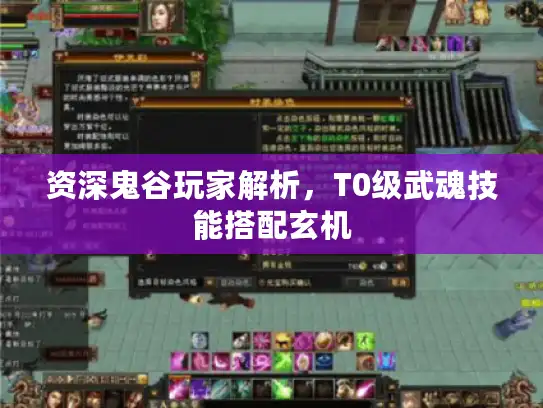 资深鬼谷玩家解析，T0级武魂技能搭配玄机